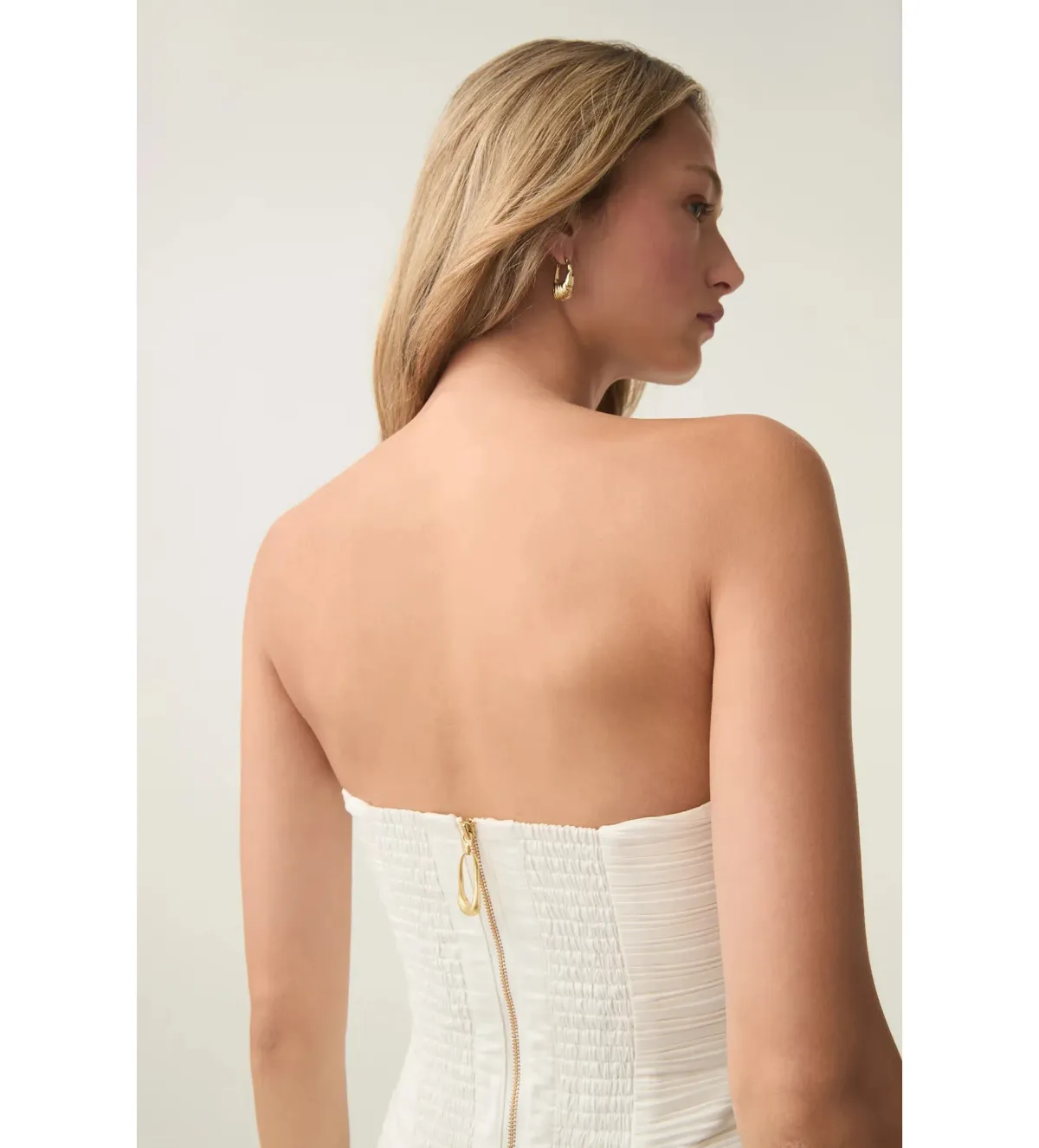 Aje Violette Mini Bubble Dress in Ivory Size 10 - Image 3