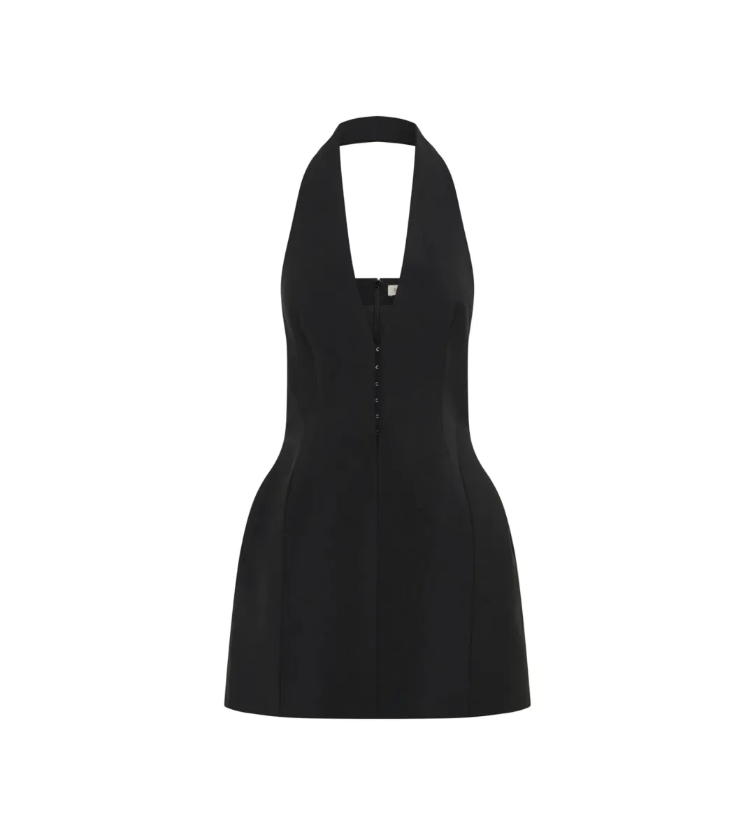 Camila And Marc Petra Halterneck Mini Dress in Black AU 8 for rent on The Volte - main image