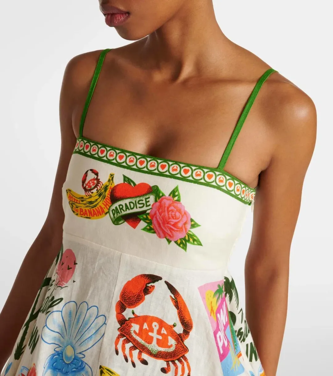 Alemais Paradiso Sundress Multi Print Size 8 for rent on The Volte - main image