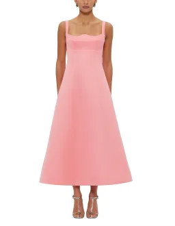 Leo Lin Odette Midi Dress Strawberry Pink Size 12 for rent on The Volte - image 1