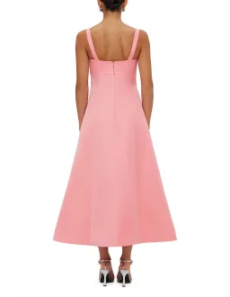Leo Lin Odette Midi Dress Strawberry Pink Size 12 for rent on The Volte - image 2