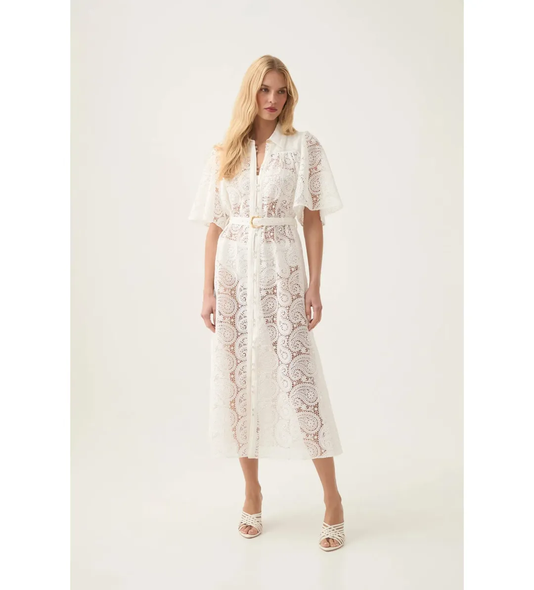 Aje Laicey Paisley Midi Dress Size 8 for rent on The Volte - main image