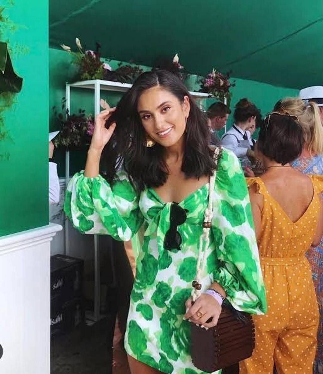 Alice McCALL Lover to Lover Mini Dress in Acid Fern Size 10 for rent on The Volte - main image