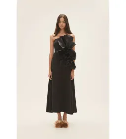 Aje Energy Midi Dress in Black Size AU 8 for rent on The Volte - image 1