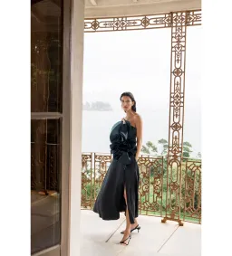 Aje Energy Midi Dress in Black Size AU 8 for rent on The Volte - image 3