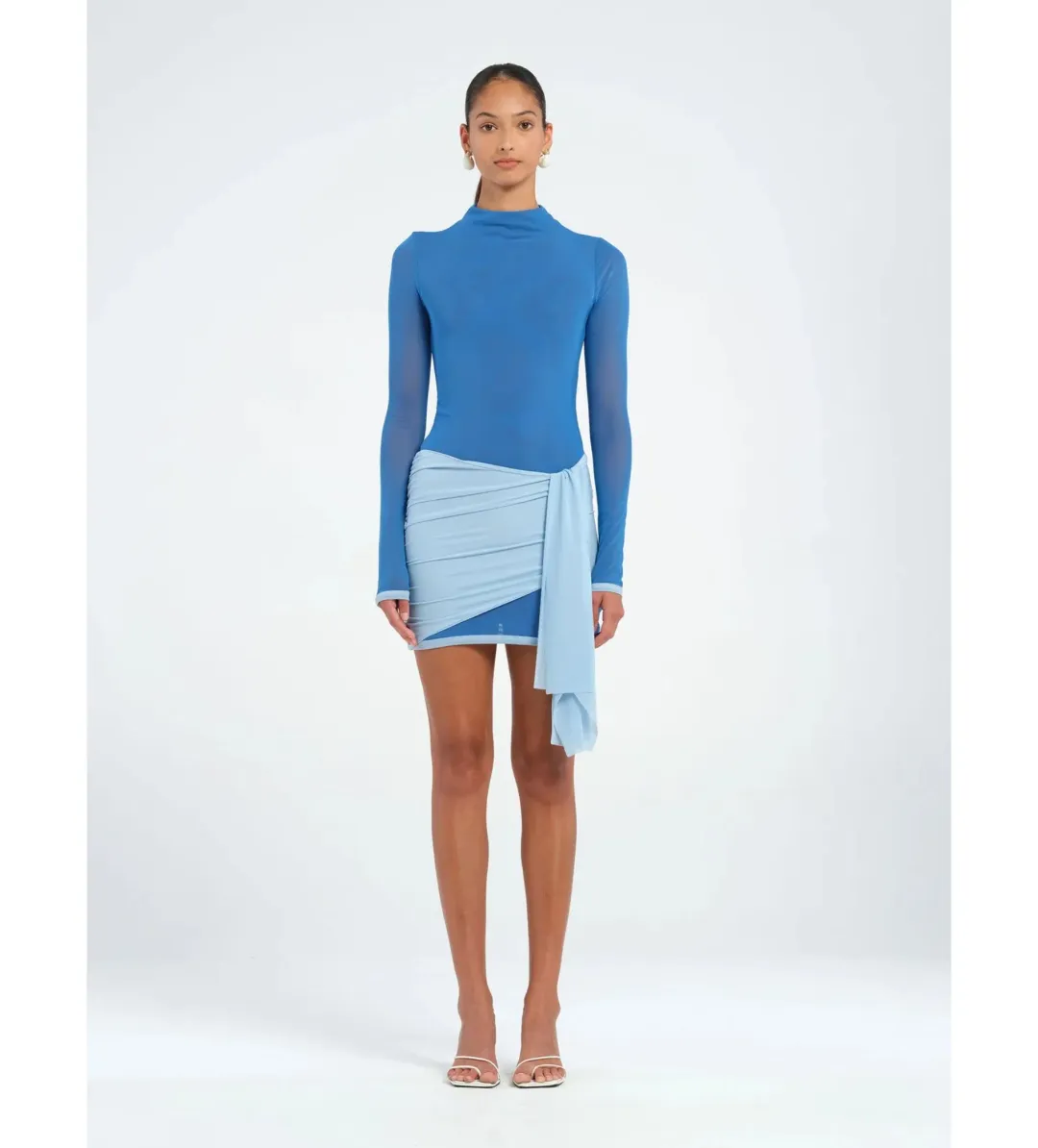 Benni Kingsley Mini Dress Blue Size AU 10 for rent on The Volte - main image