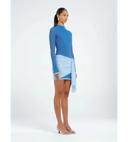 Benni Kingsley Mini Dress Blue Size AU 12 for rent on The Volte - image 2