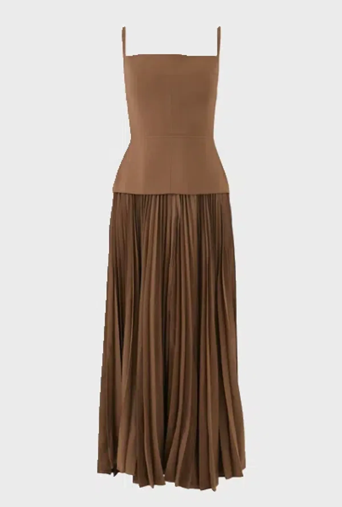 Acler Leasgill Midi Dress Brown Size 10 - Image 4