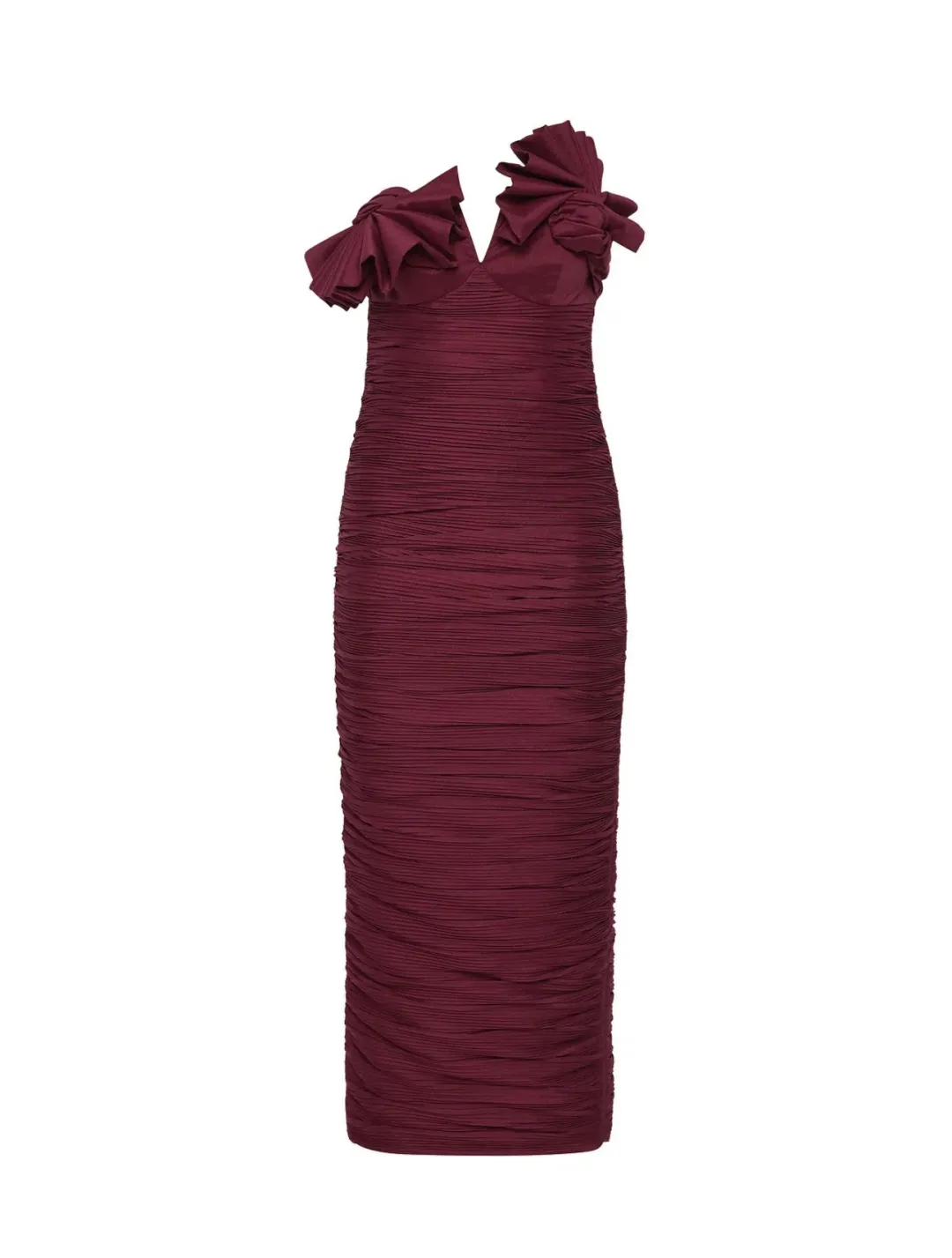 Rachel Gilbert Jensen Dress Merlot Size 3 / AU 12 for rent on The Volte - main image