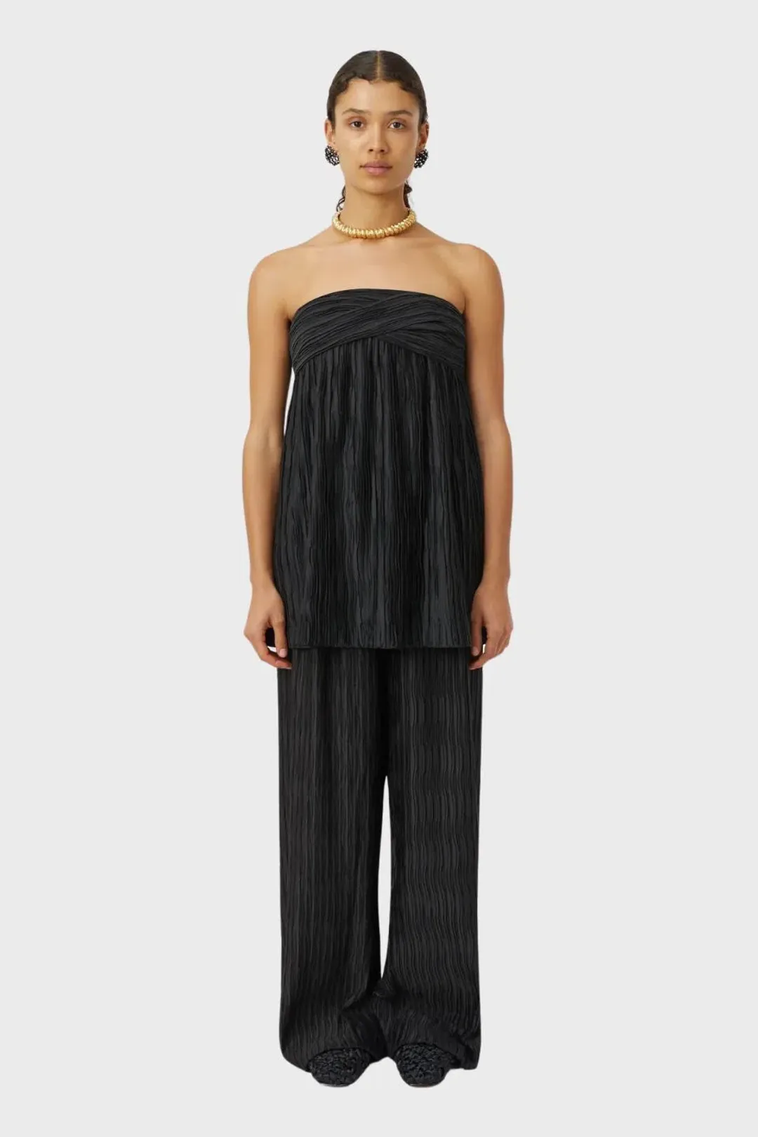 Camilla and Marc Siren Strapless Top Black Size 12 for rent on The Volte - main image