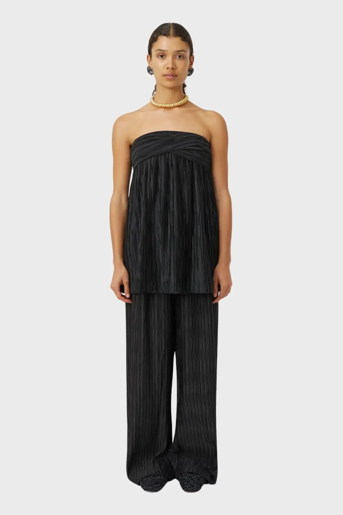 Camilla and Marc Siren Strapless Top Black Size 12 for rent on The Volte - main image