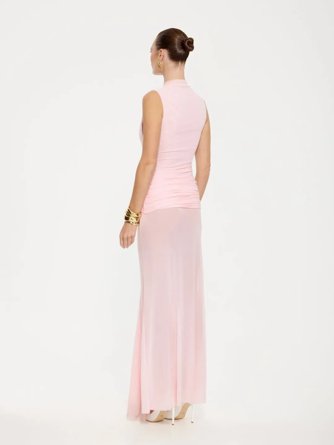Effie Kats Roza Maxi Dress Petal Pink Size 6 for rent on The Volte - main image