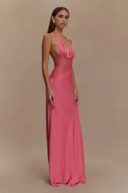 Meshki Dinah Lace and Satin Maxi Blush Rose Size S / AU 8 for rent on The Volte - image 2