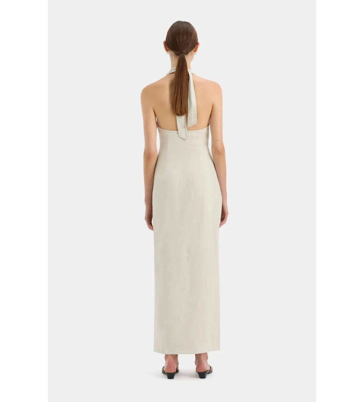Sir the Label Affogato Halter Maxi Dress in Ecu Size 14 - Image 3