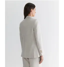 Freya Linen Blazer String Grey Size 6 for rent on The Volte - image 5