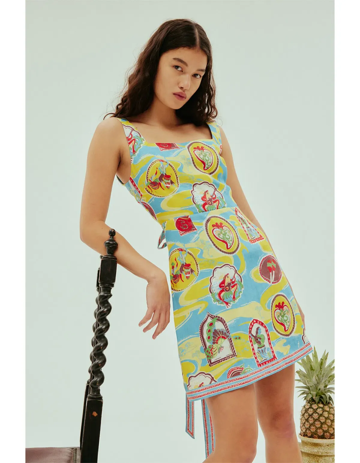 Alemais Emilio Mini Dress Multi Size AU 8 - Image 2