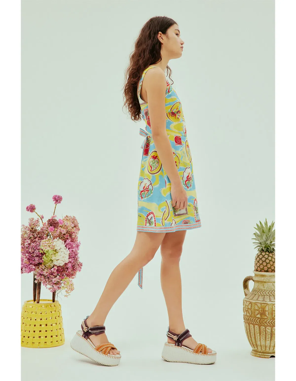 Alemais Emilio Mini Dress Multi Size AU 8 - Image 4