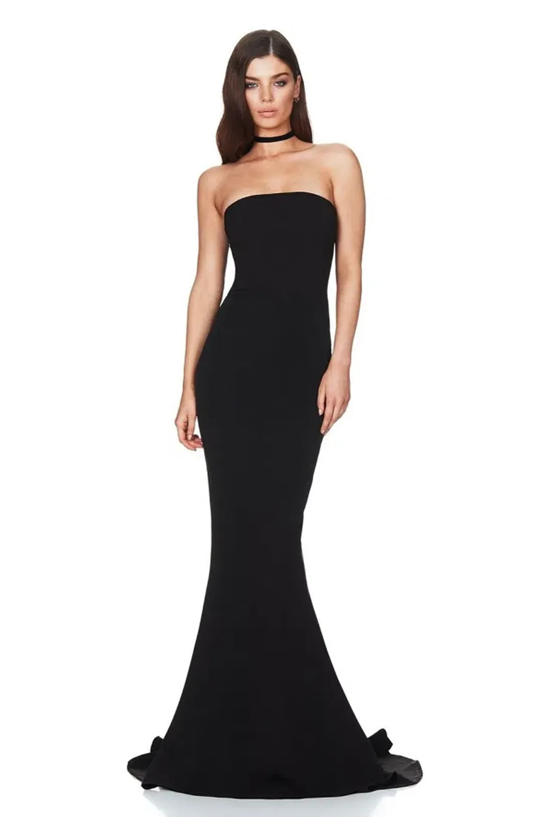 Nookie Angelina Fishtail Gown in Black Size 8/S for rent on The Volte - main image