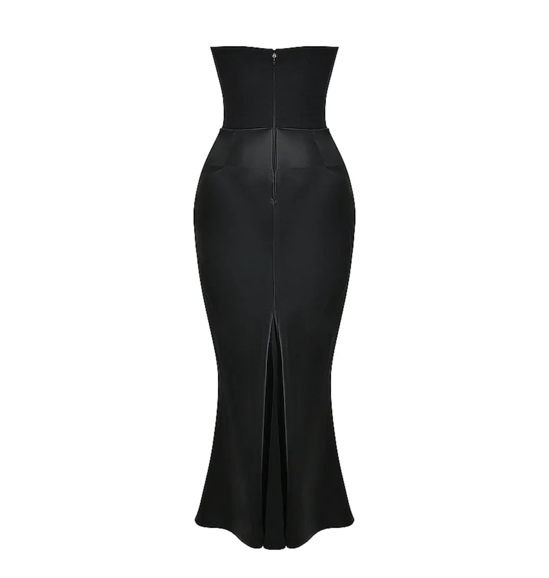 House of CB Persephone Strapless Corset Dress Black Size S / AU 8 for rent on The Volte - main image
