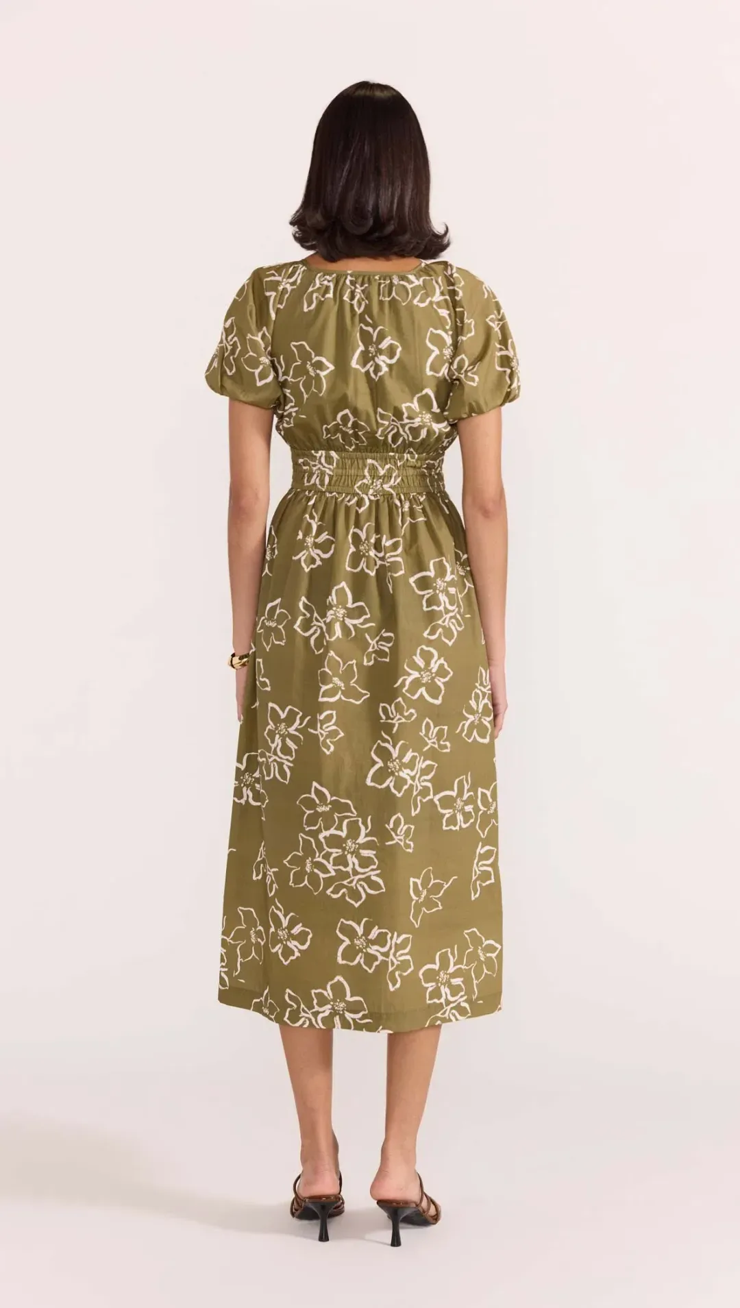 Staple The Label Ines Midi Dress Floral Size 8 for rent on The Volte - main image