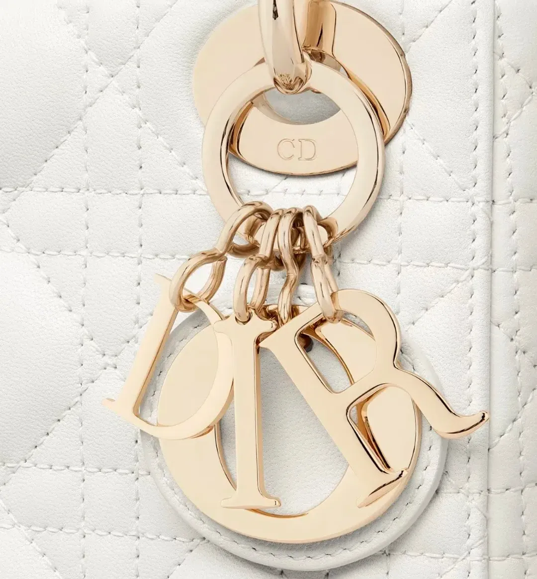 Dior Mini Lady Bag White for rent on The Volte - main image