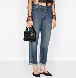 Lady Dior Mini Black Satin for rent on The Volte - image 2