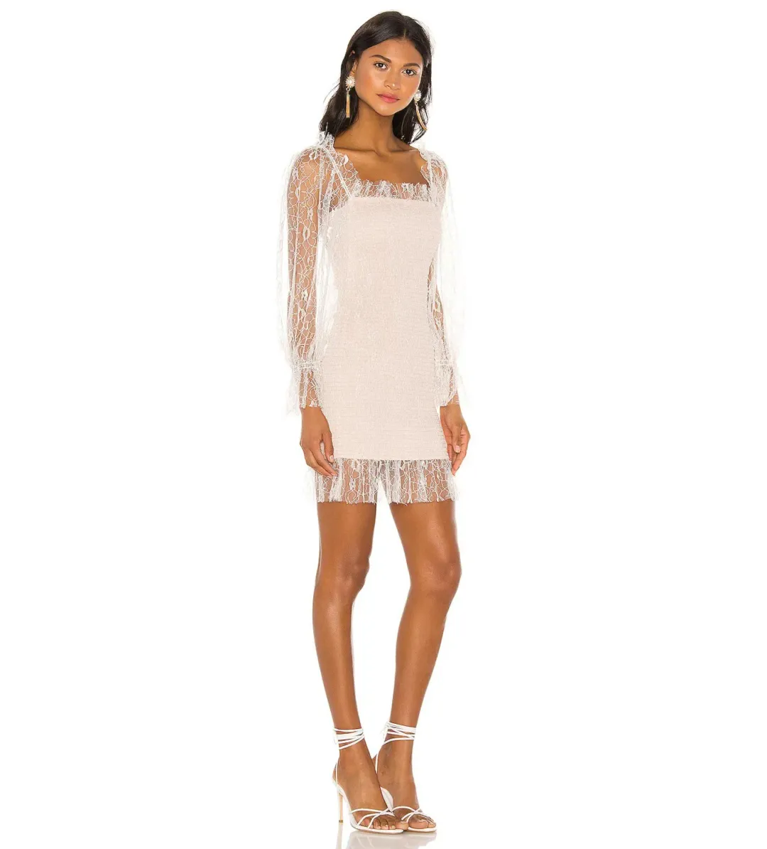 Alice McCall After Dark Mini Dress in Soft Shell Pink Size 8 for rent on The Volte - main image