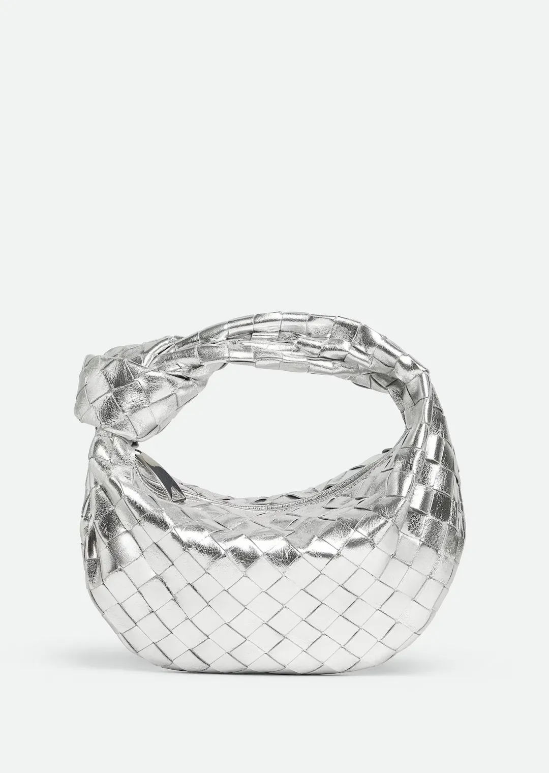 Bottega Veneta Jodie Mini Bag Silver for rent on The Volte - main image