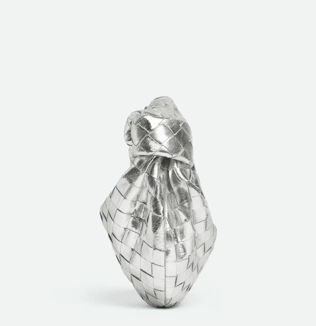Bottega Veneta Jodie Mini Bag Silver for rent on The Volte - main image