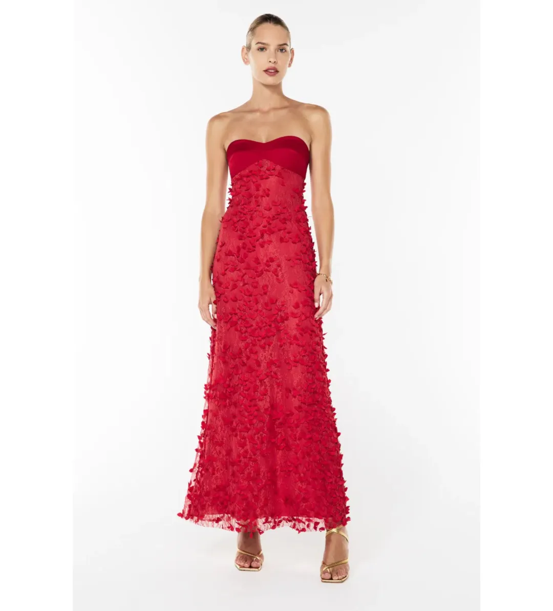Manning Cartell Enchantment Balconette Maxi Dress Scarlet Red Size AU 6 for rent on The Volte - main image