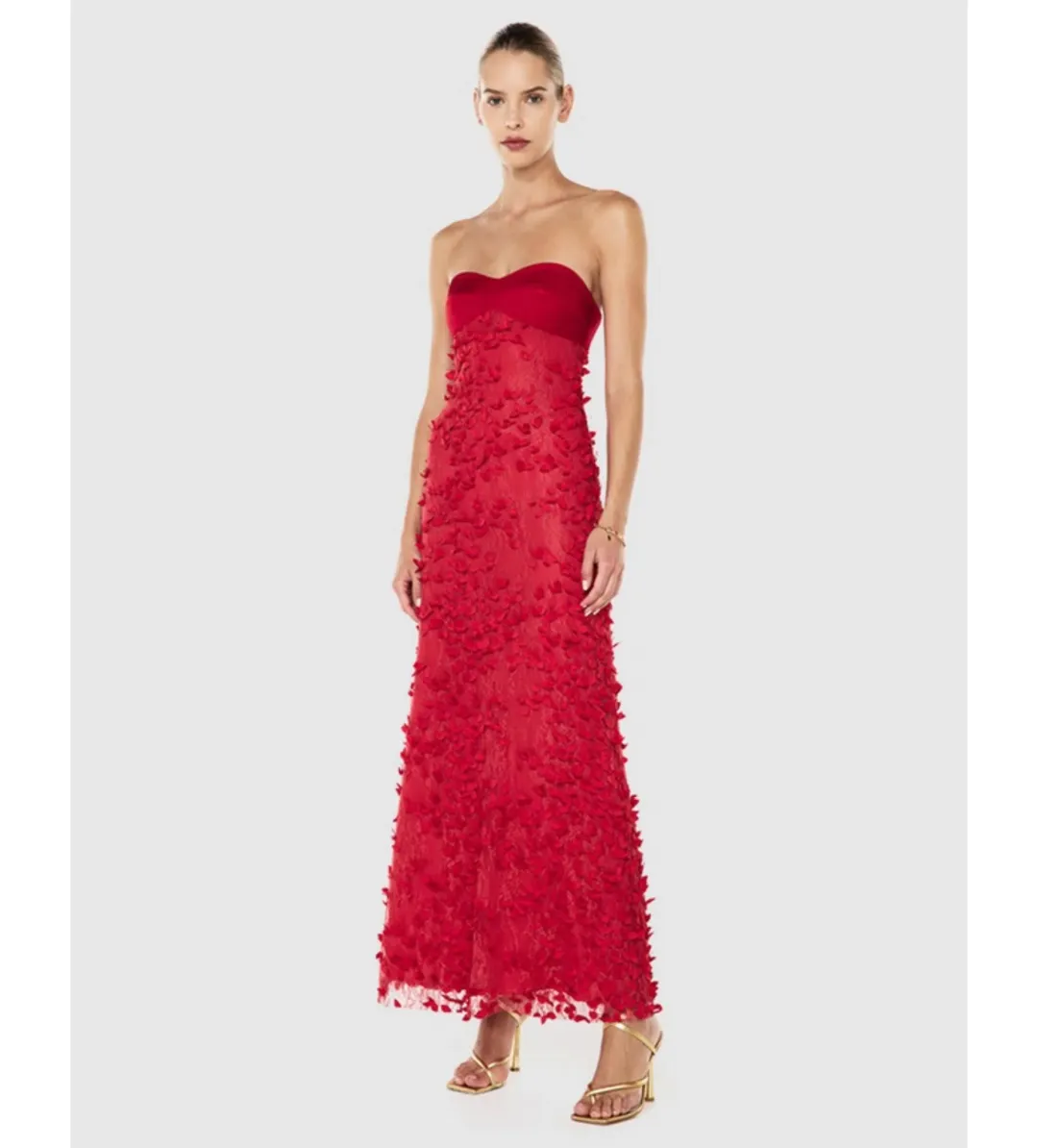 Manning Cartell Enchantment Balconette Dress Scarlet Red Size AU 8 for rent on The Volte - main image