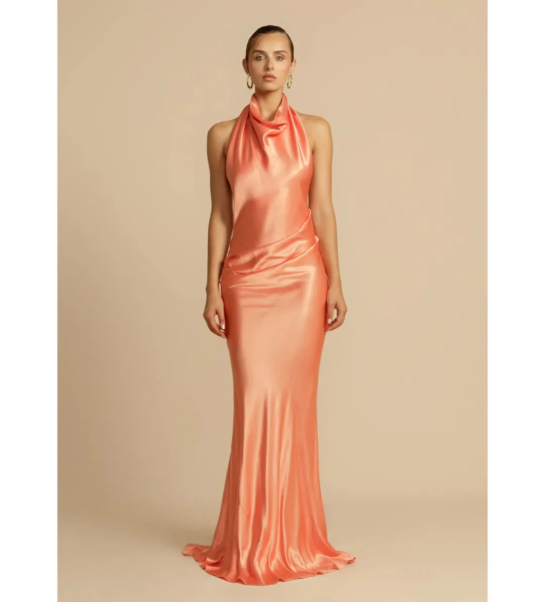 Arcina Ori Gaia Dress in Papaya Size S / AU 8 for rent on The Volte - main image
