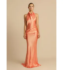 Arcina Ori Gaia Dress in Papaya Size S / AU 8 for rent on The Volte - image 1