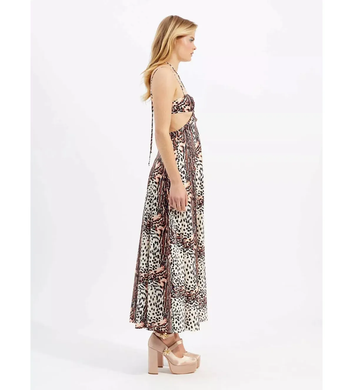 Alice McCall Havana Affair Midi Dress Tigers Eye Print Size XL / AU 14 - Image 2