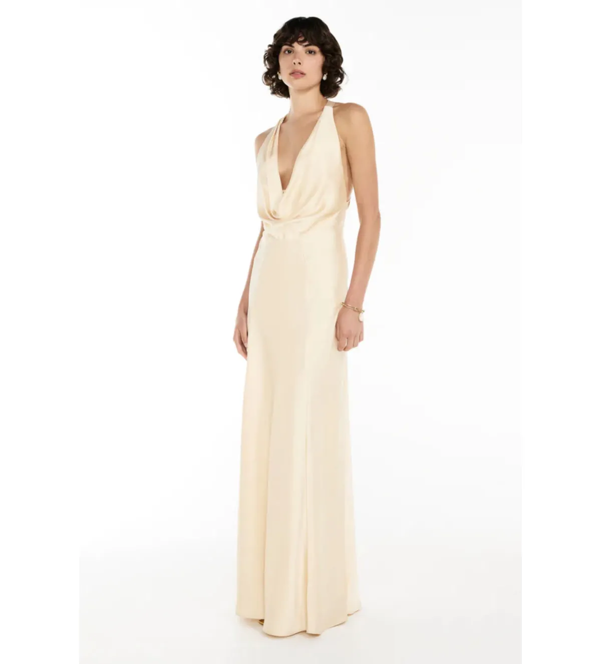 Manning Cartell Charmed Cowl Slip Maxi Dress Champagne Size XXS/AU 4 - Image 2