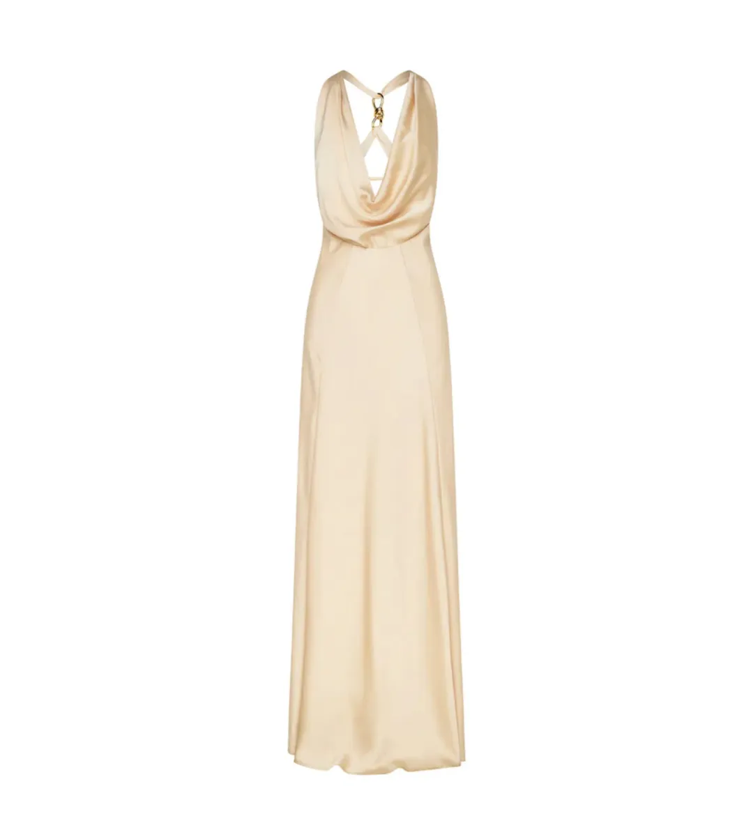 Manning Cartell Charmed Cowl Slip Maxi Dress Champagne Size XXS/AU 4 for rent on The Volte - main image