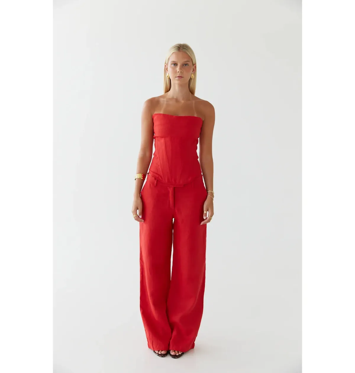 HNTR The Label Luiza Corset Red Size XS / AU 6 - Image 1