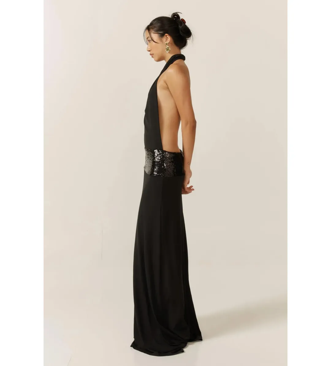 Ance Gria Adele Gown in Black Size XS / AU 6 for rent on The Volte - main image