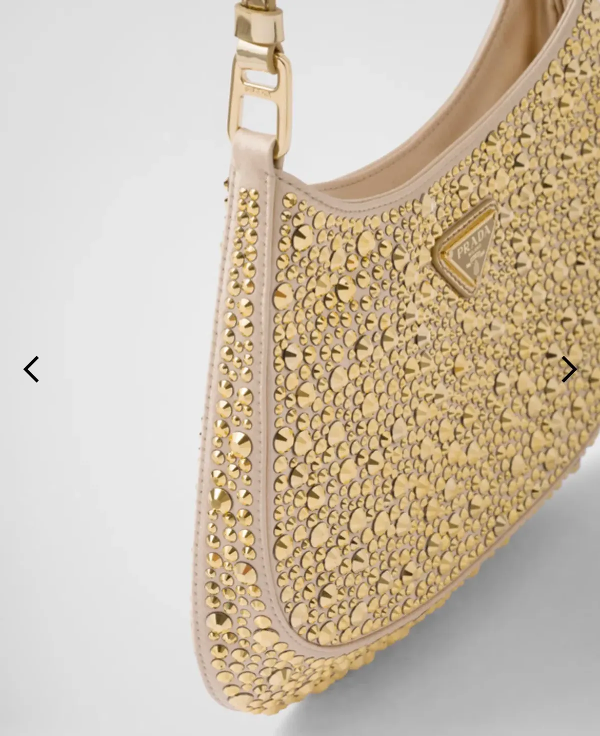 Prada Cleo Crystal Gold Bag - Image 2