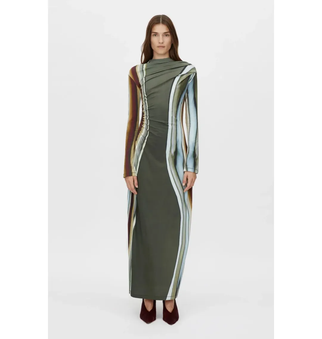 Camilla and Marc Elixir Print Jersey Maxi Dress in Elixir Print Size AU 10 for rent on The Volte - main image