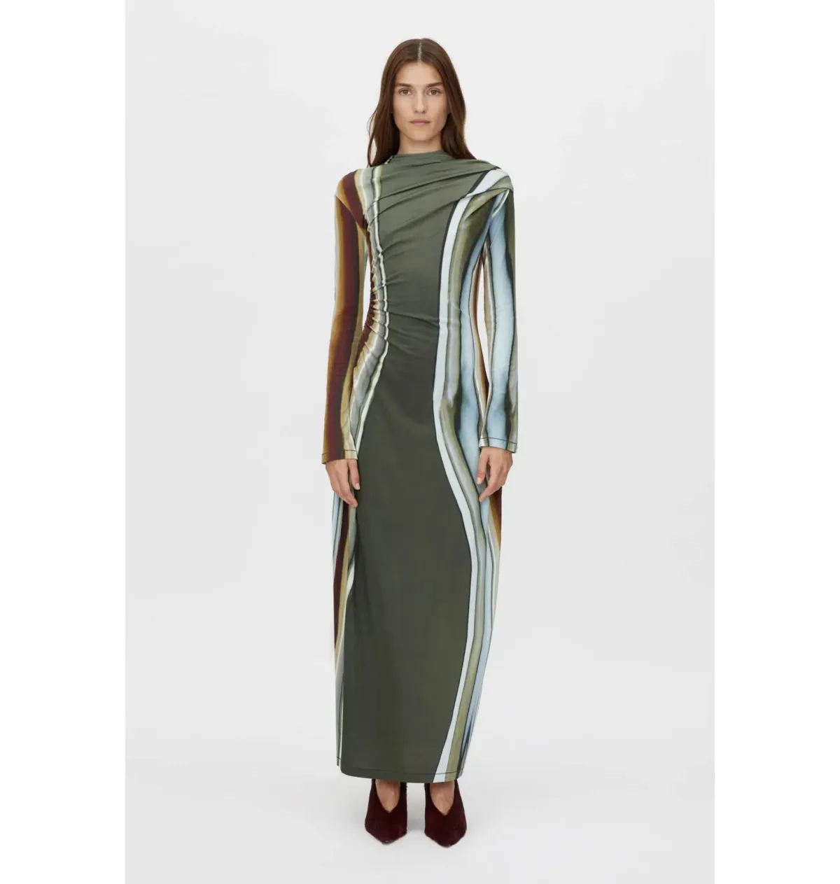 Camilla and Marc Elixir Print Jersey Maxi Dress in Elixir Print Size AU 10 for rent on The Volte - main image