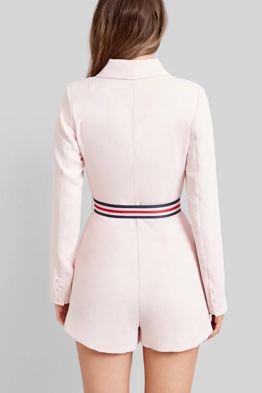 Kookai Ribbon Playsuit Pink Size 6 for rent on The Volte - main image