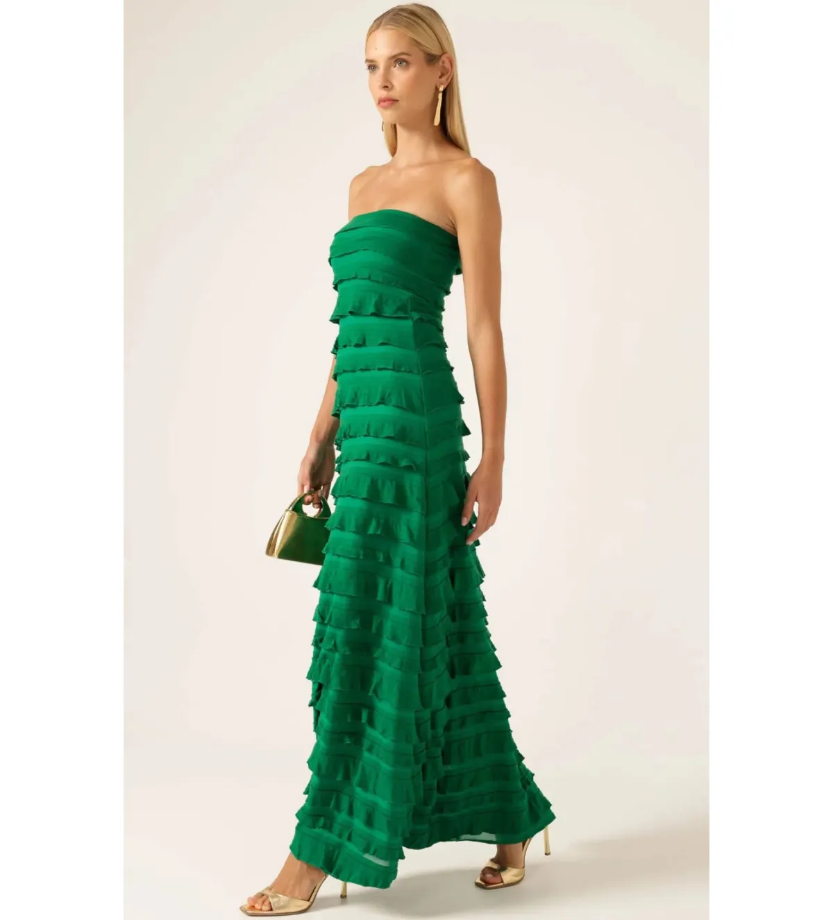 Sacha Drake Maddison Dress in Emerald Size 10 - Image 3