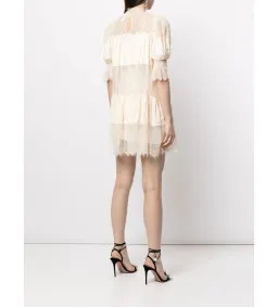 Alice Mccall Sun Moon Lace Mini Dress Nude Size AU 8 for rent on The Volte - image 3