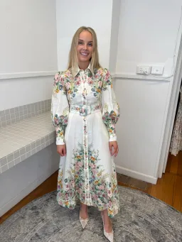 Zimmermann Wavelength Bell Sleeve Midi Dress for rent on The Volte - image 1