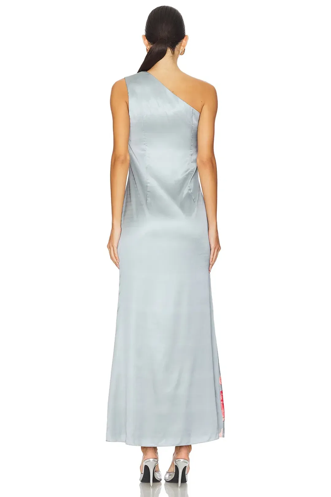 Elliatt Iliad One Shoulder Maxi Dress In Blue Size AU 10 for rent on The Volte - main image