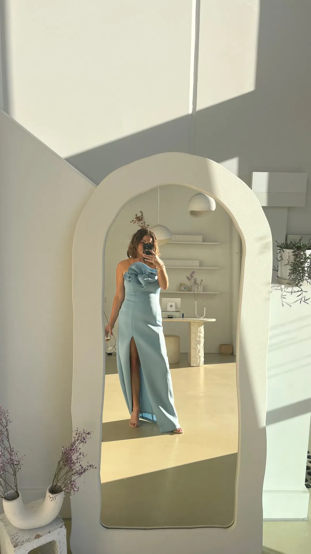 Tojha Fleur Dress Maxi Power Blue Size AU 10 for rent on The Volte - main image