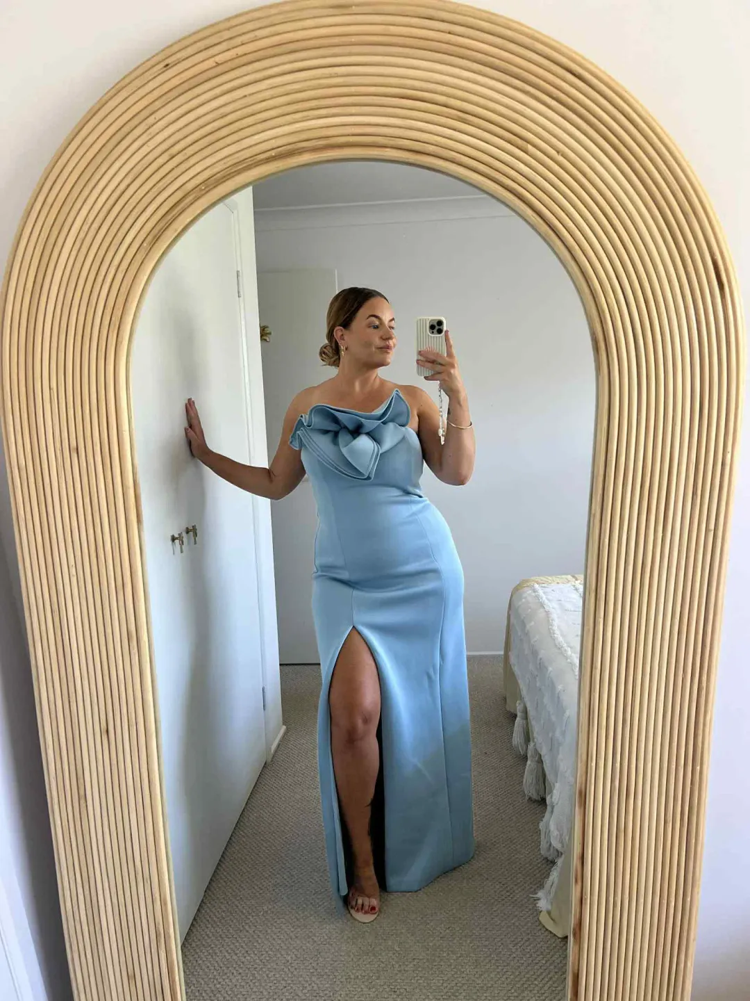 Tojha Fleur Dress Maxi Power Blue Size AU 10 for rent on The Volte - main image