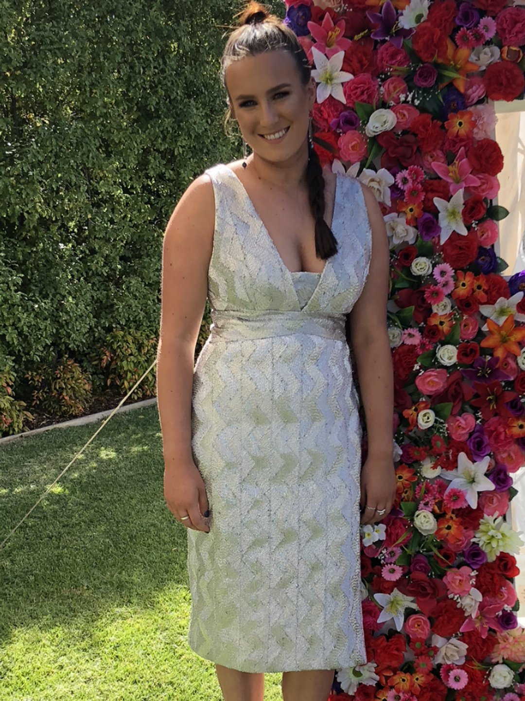 Manning Cartell No Filter Plunge neck dress size 10 for rent on The Volte - main image