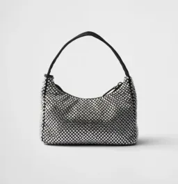 Prada Reedition Crystal Studded Black Bag for rent on The Volte - image 2